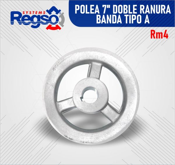 POLEA DOBLE RANURA 7” TIPO A RM4